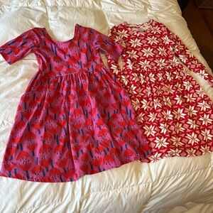 Hanna Andersson dresses Short sleeve floral w/ pockets Long sleeve winter design
